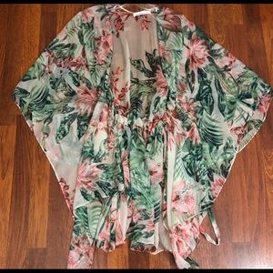 Floral BCBGeneration Floral Kimono, OS